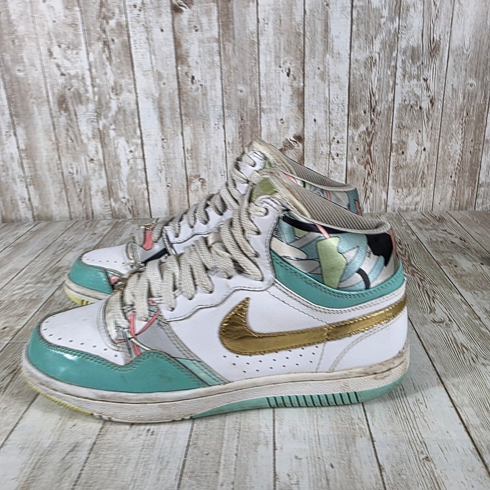 Nike Son of Force Women's Sneakers - White, Gold, Teal, Multicolor - Picture 2 of 9